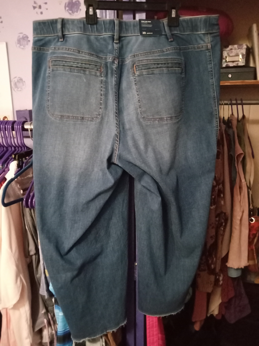 J. Jill Denim Jeans in Dark Blue Cropped - Picture 2 of 7